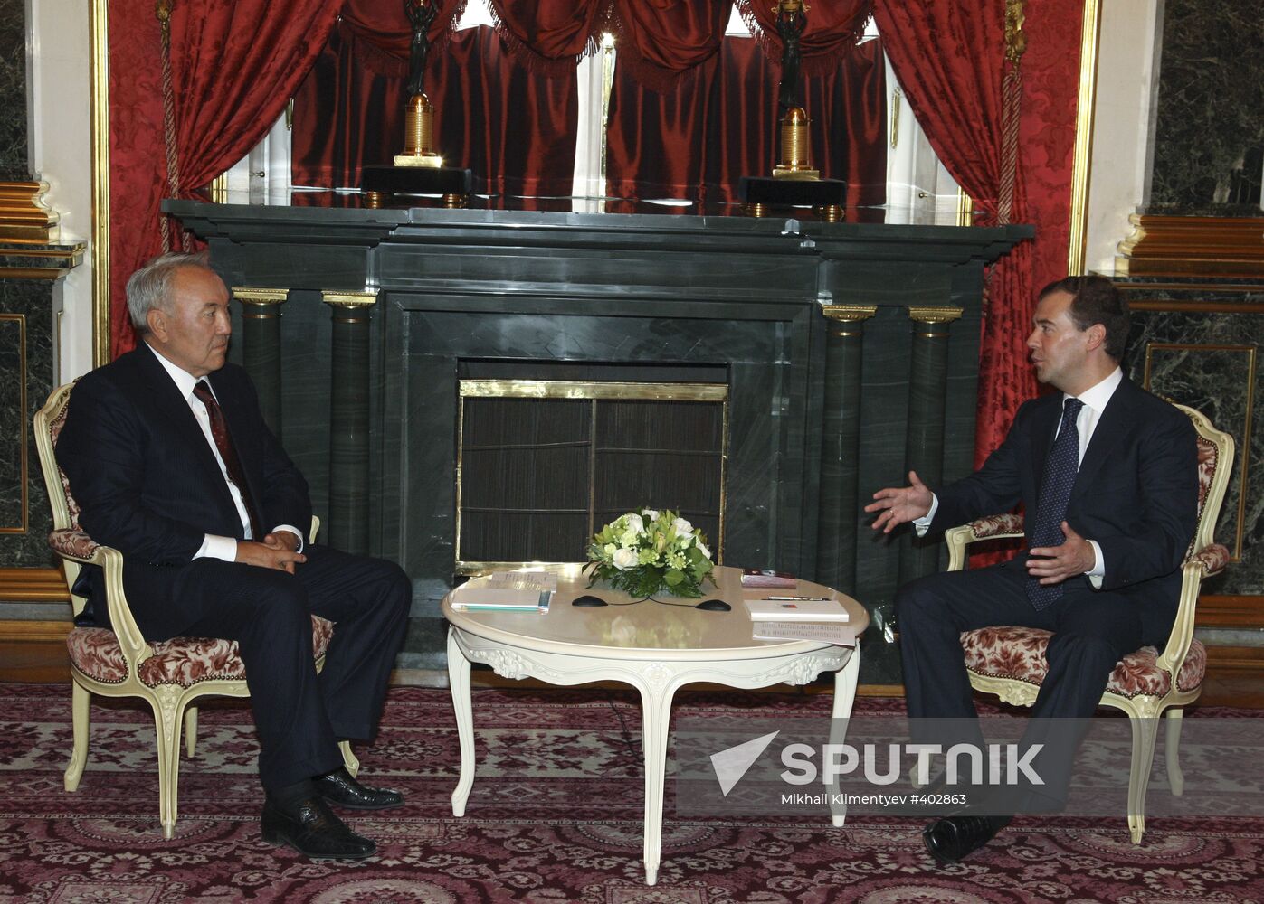 Dmitry Medvedev and Nursultan Nazarbayev meet in Moscow