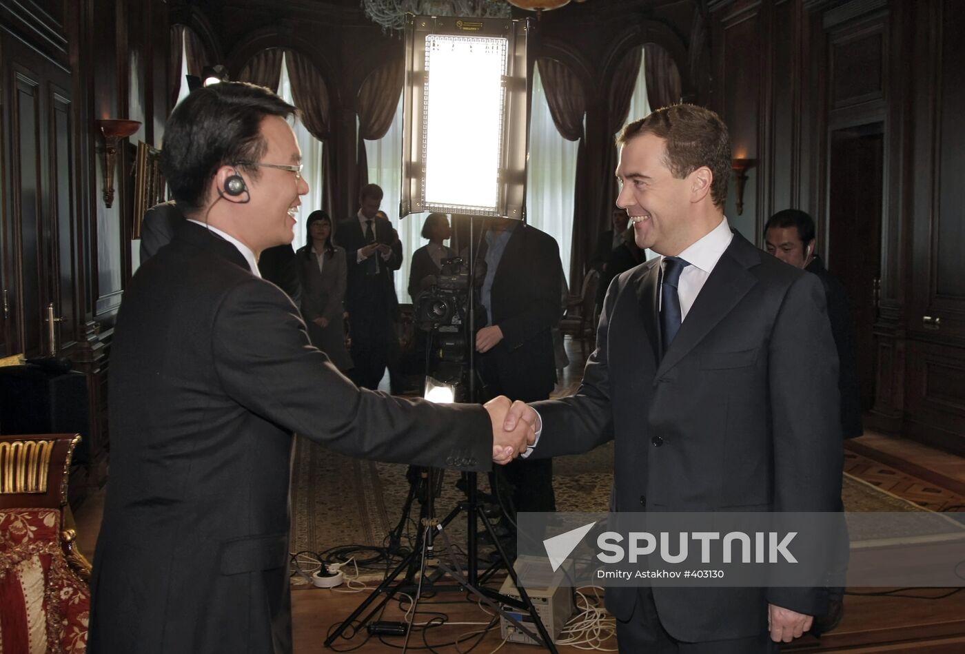 Dmitry Medvedev interviewed by Chinese Central Television