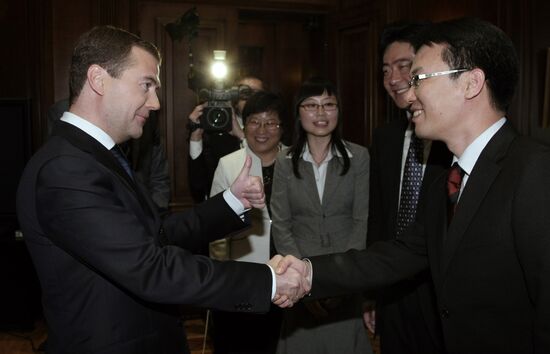 Dmitry Medvedev interviewed by Chinese Central Television
