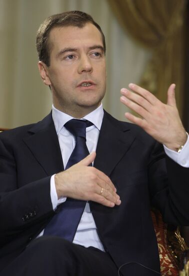 Dmitry Medvedev interviewed by Chinese Central Television