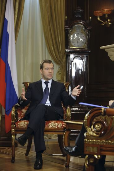 Dmitry Medvedev interviewed by Chinese Central Television