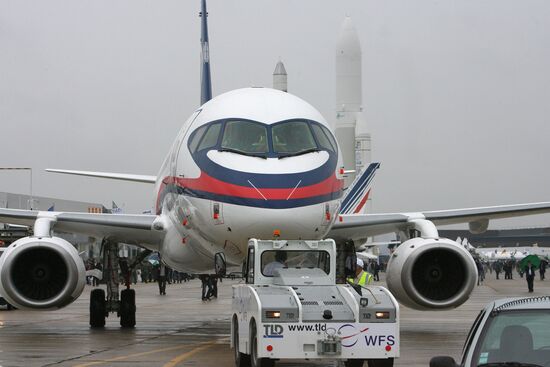 Sukhoi Superjet 100 at Le Bourget Air Show