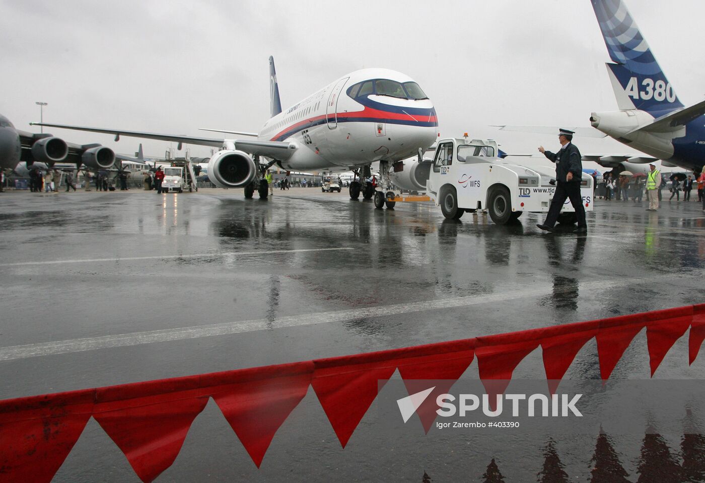 Sukhoi Superjet 100 at Le Bourget Air Show