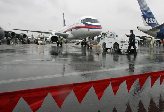 Sukhoi Superjet 100 at Le Bourget Air Show