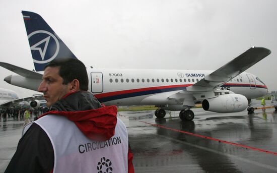 Sukhoi Superjet 100 at Le Bourget Air Show