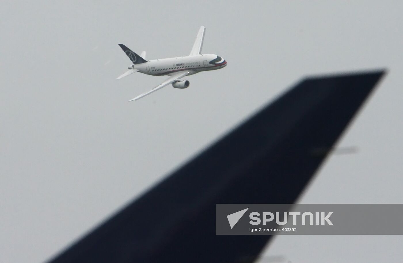 Sukhoi Superjet 100 at Le Bourget Air Show