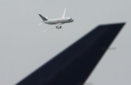 Sukhoi Superjet 100 at Le Bourget Air Show