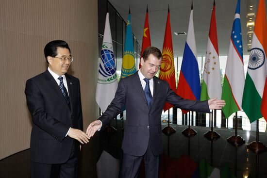 SCO summit in Yekaterinburg. Second day