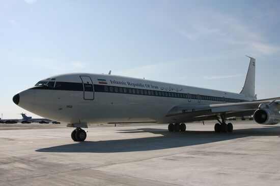 Iran's President Mahmoud Ahmadinejad arrives for SCO summit