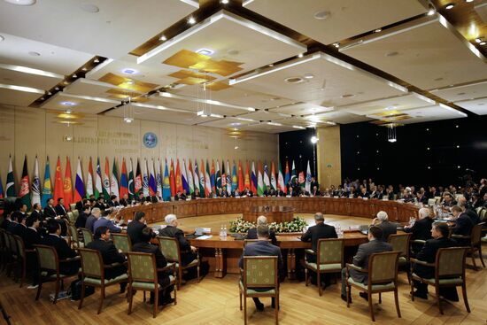 SCO summit in Yekaterinburg, day two