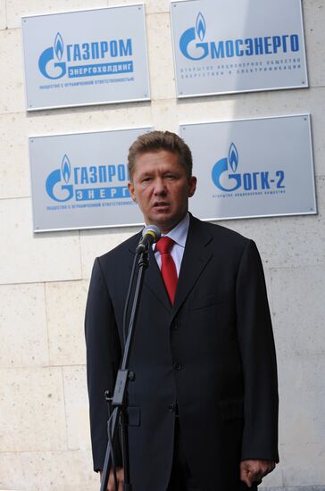 Gazprom Board Chairman Alexei Miller