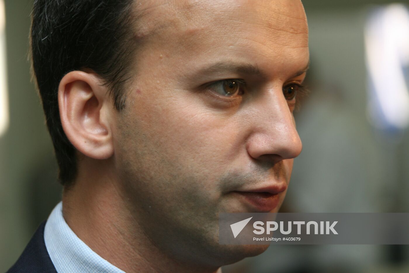 Presidential Adviser Arkady Dvorkovich during a briefing