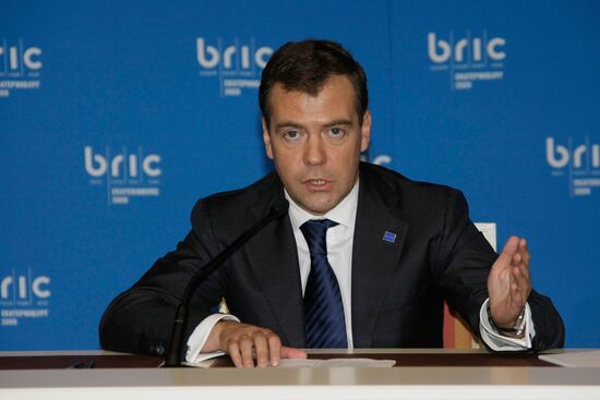 First BRIC summit in Yekaterinburg
