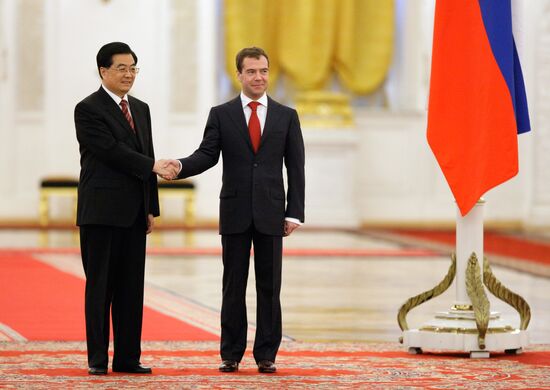 Hu Jintao's visit to Russia