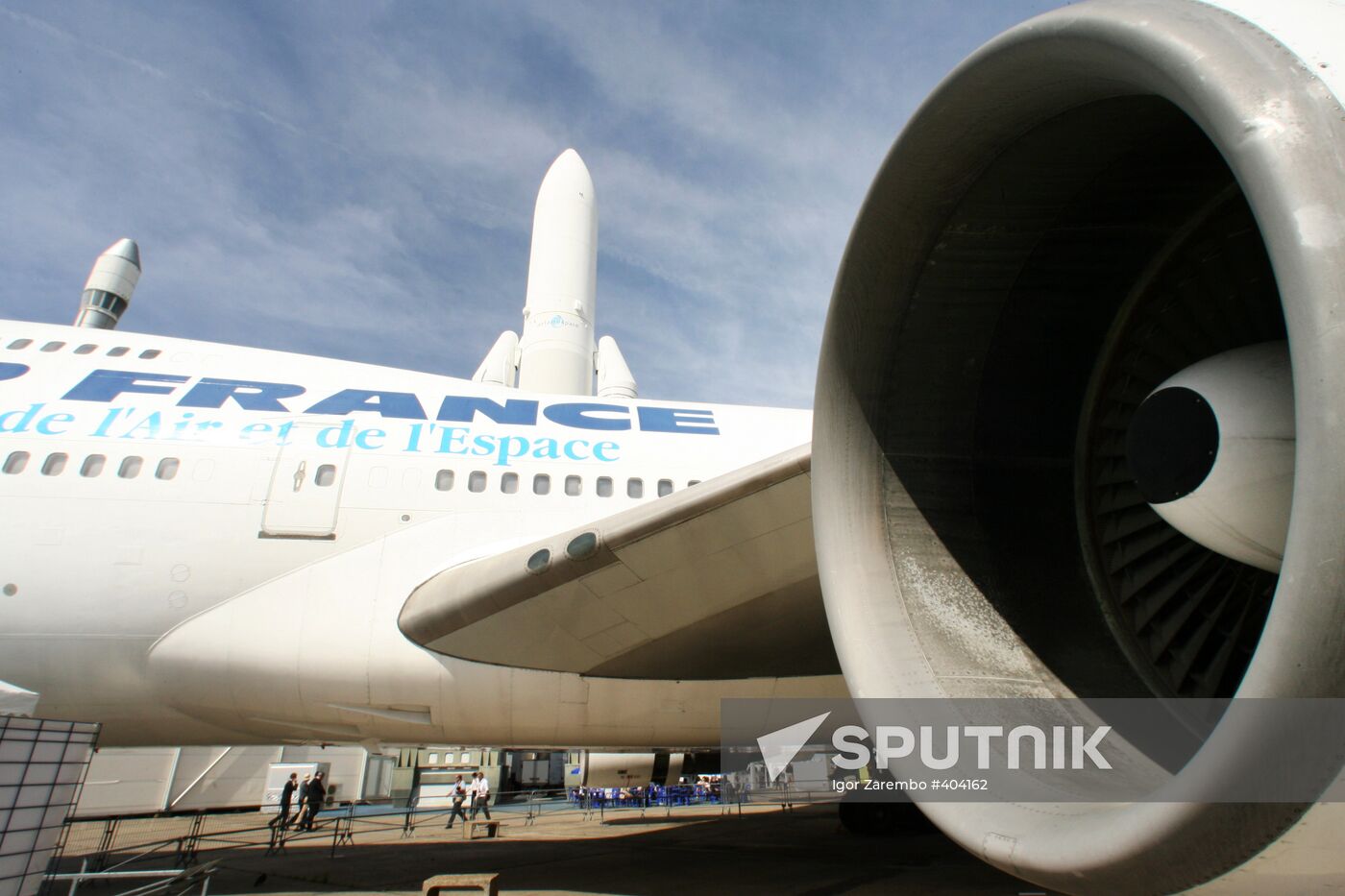 Air France Boeing 747 exhibited at Paris Air Show