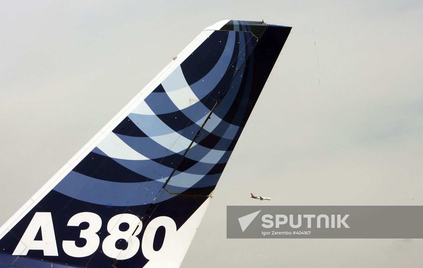 Airbus A380 exhibited at 48th Paris Air Show