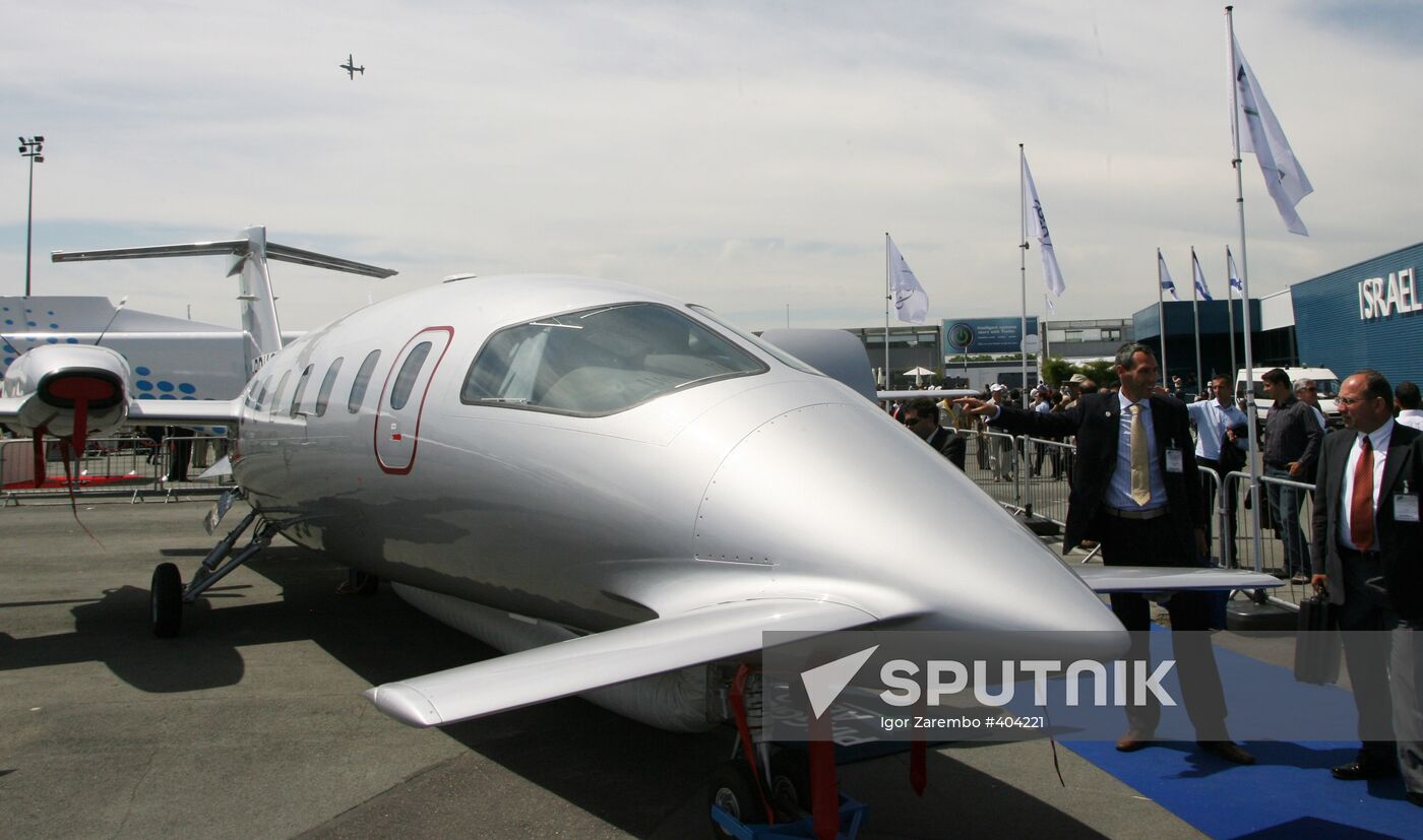 Avanti aircraft exhibited at Le Bourget airport in France