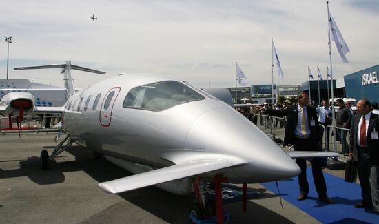 Avanti aircraft exhibited at Le Bourget airport in France