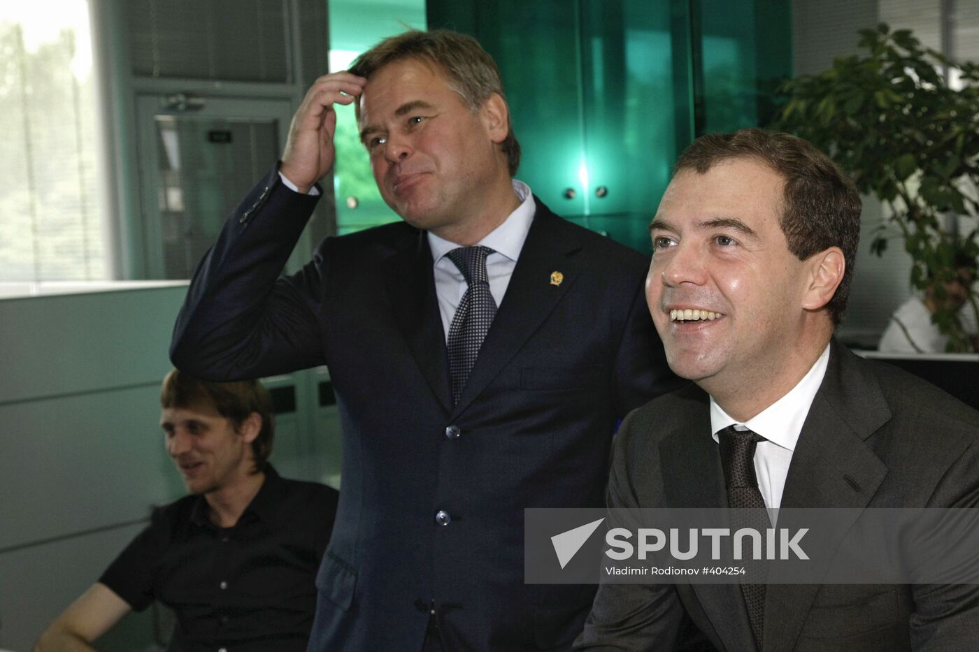 Dmitry Medvedev visiting Kaspersky Lab