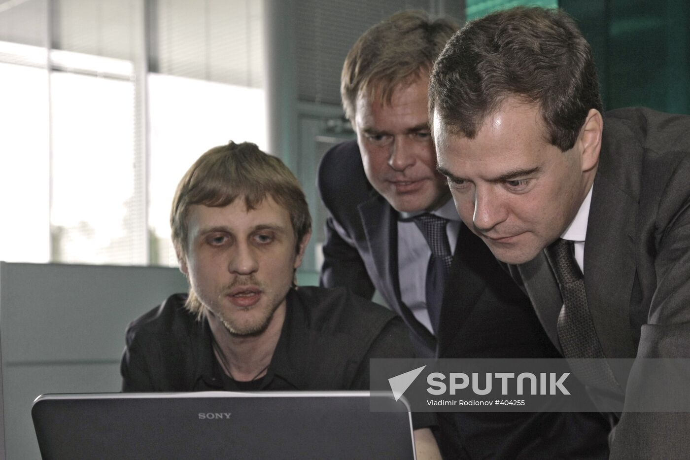 Dmitry Medvedev visiting Kaspersky Lab