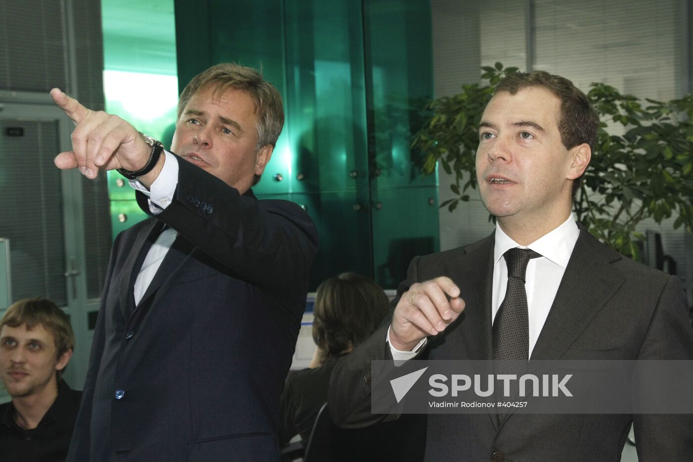 Dmitry Medvedev visiting Kaspersky Lab