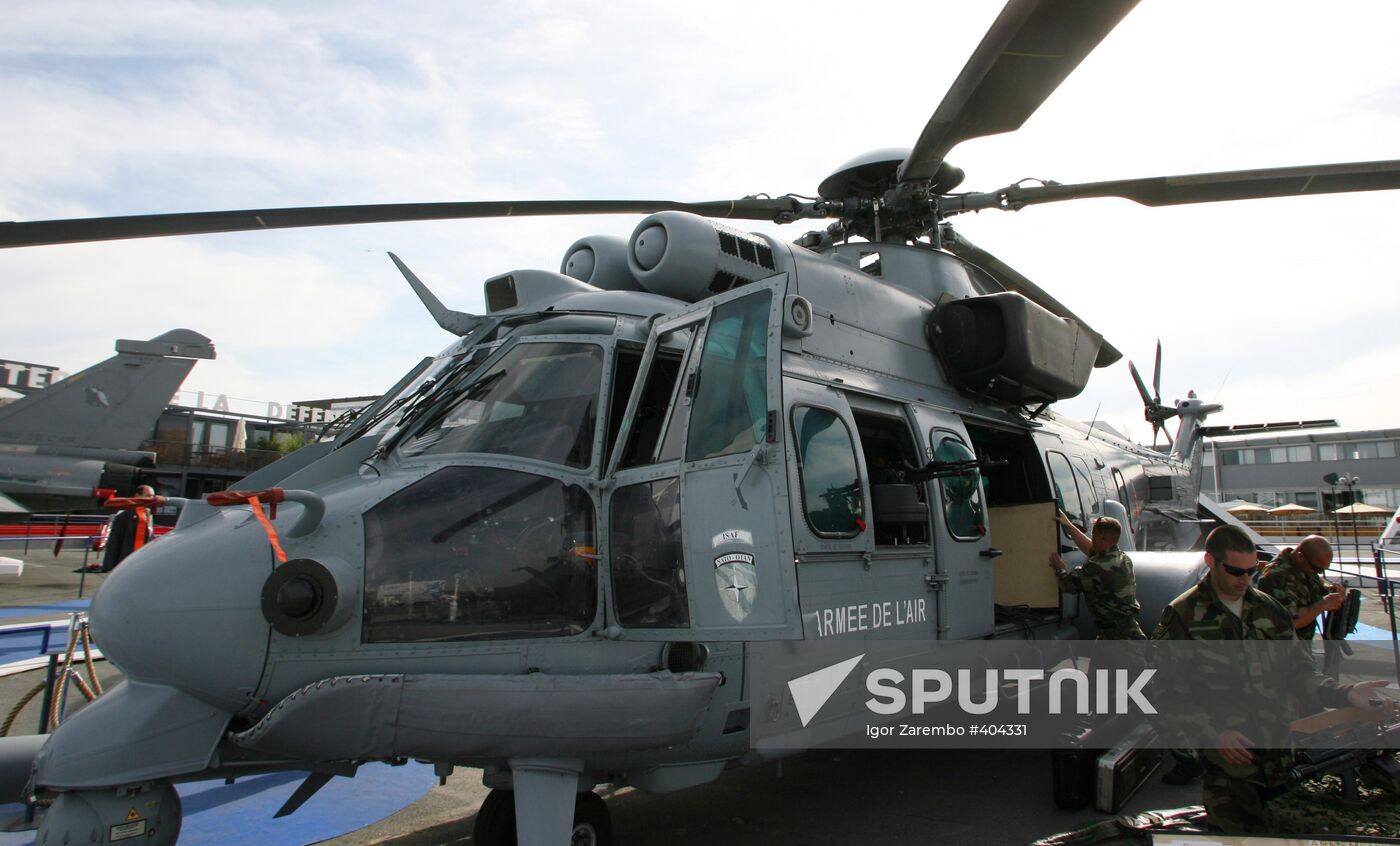 Caracal helicopter exhibited at 48th Paris Air Show