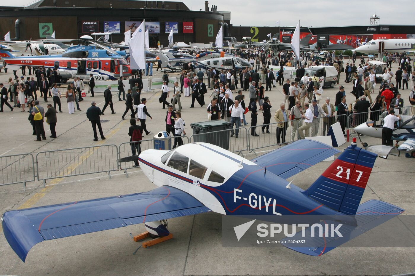 48th Paris Air Show at Le Bourget airport in France