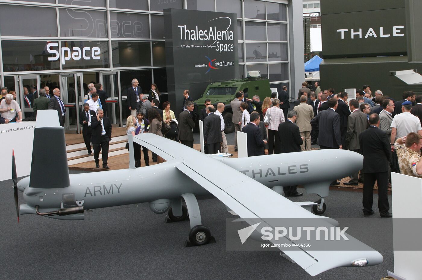 Thales Group exhibition display at Paris Air Show