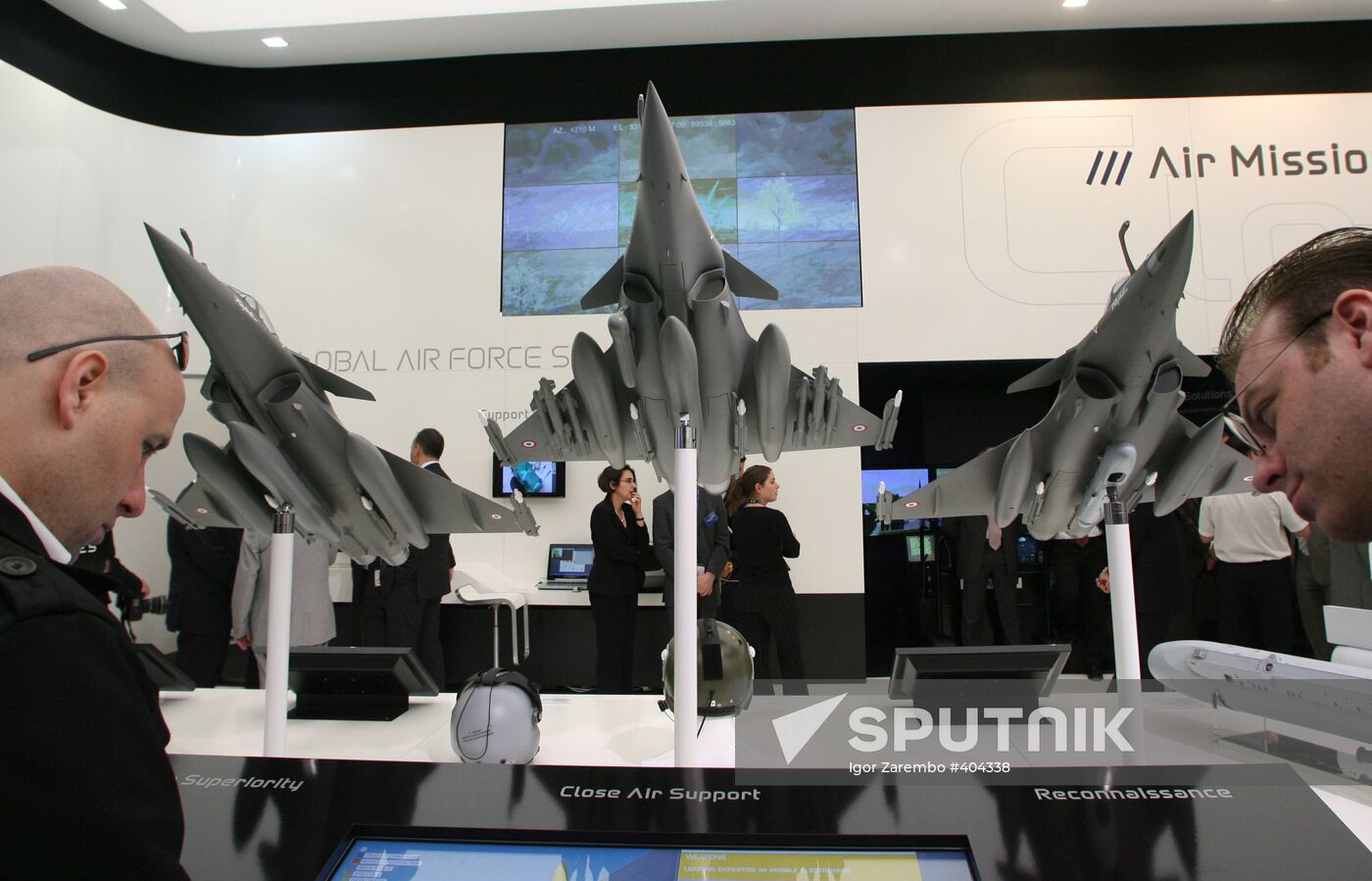 Thales Group exhibition display at Paris Air Show