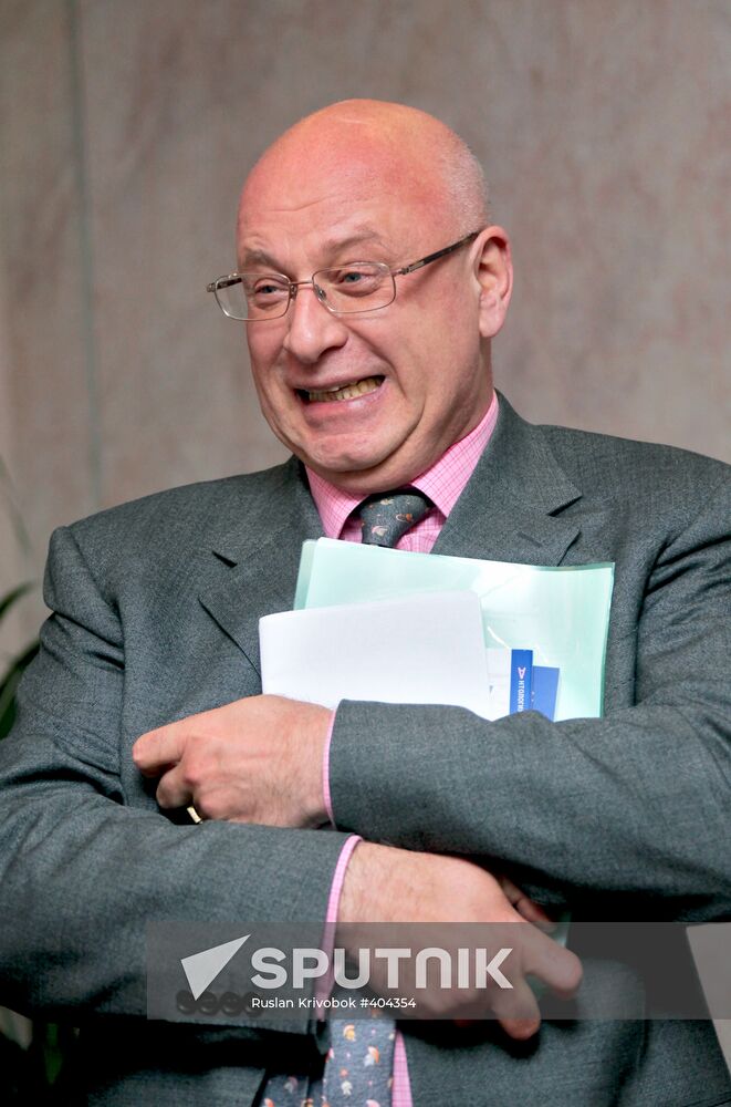 Yuri Kobaladze attends press conference