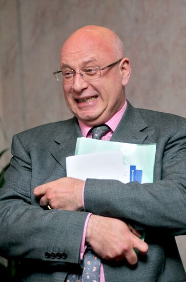 Yuri Kobaladze attends press conference