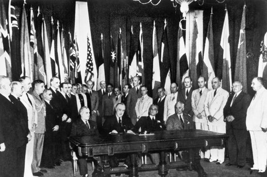 Signing of UN Declaration in 1942
