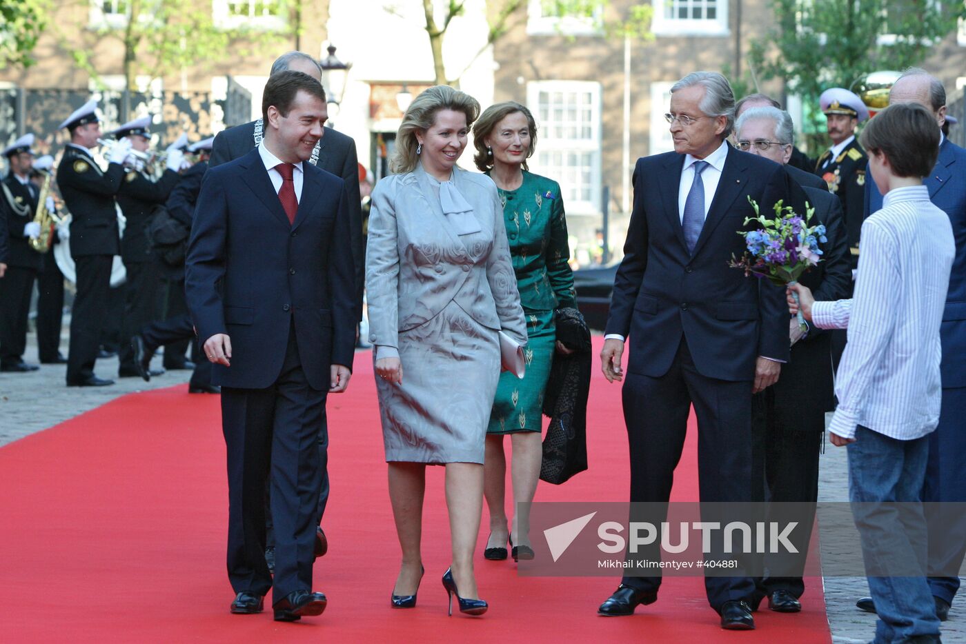 Dmitry Medvedev and Svetlana Medvedev in the Netherlands