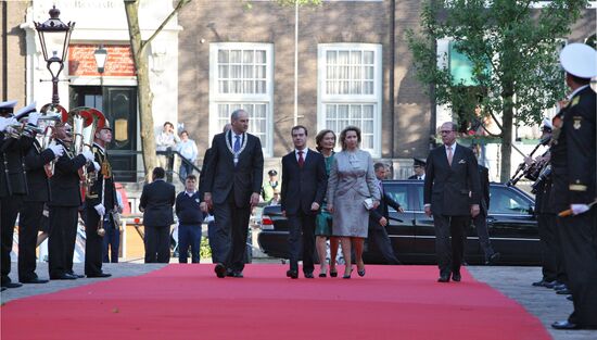 Dmitry Medvedev and Svetlana Medvedev in the Netherlands