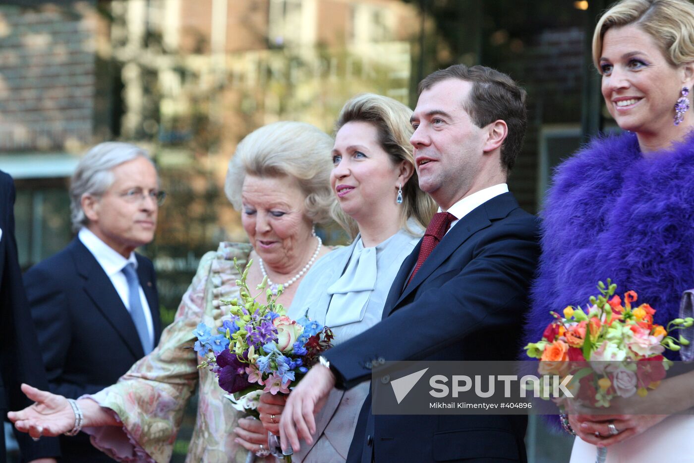 Dmitry Medvedev and Svetlana Medvedev in the Netherlands