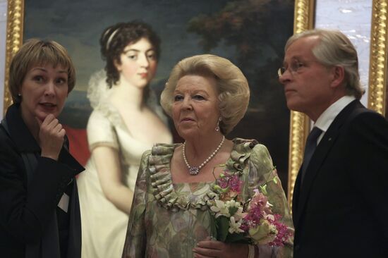 Queen of Netherlands visits Hermitage on the Amstel