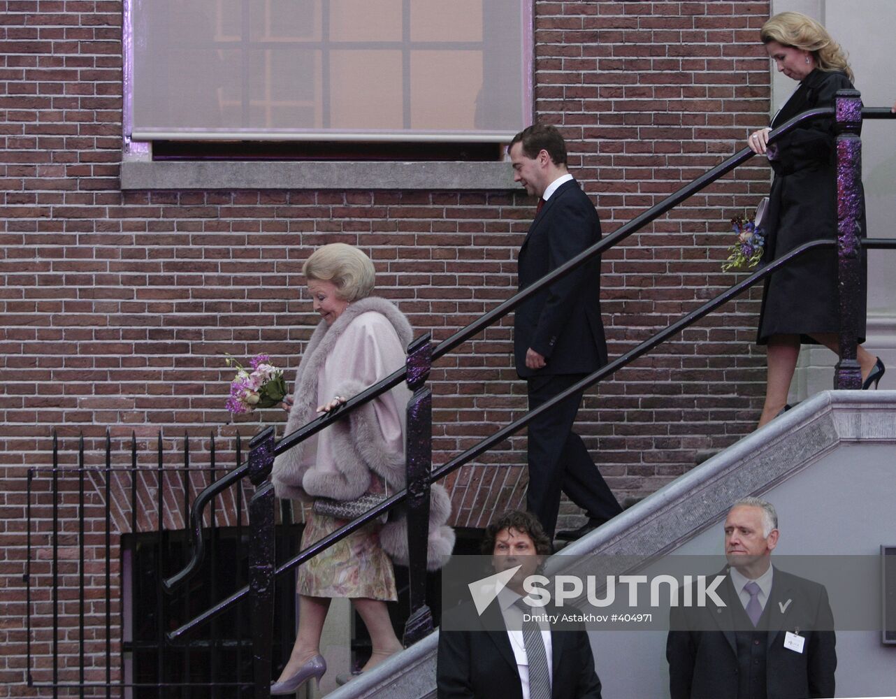 President Medvedev and Svetlana Medvedev visit Netherlands