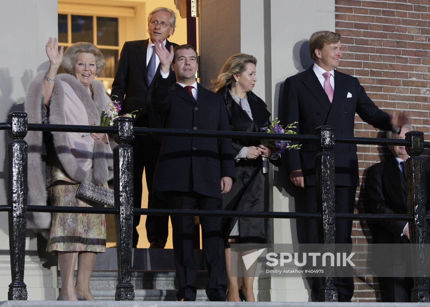 President Medvedev and Svetlana Medvedev visit Netherlands