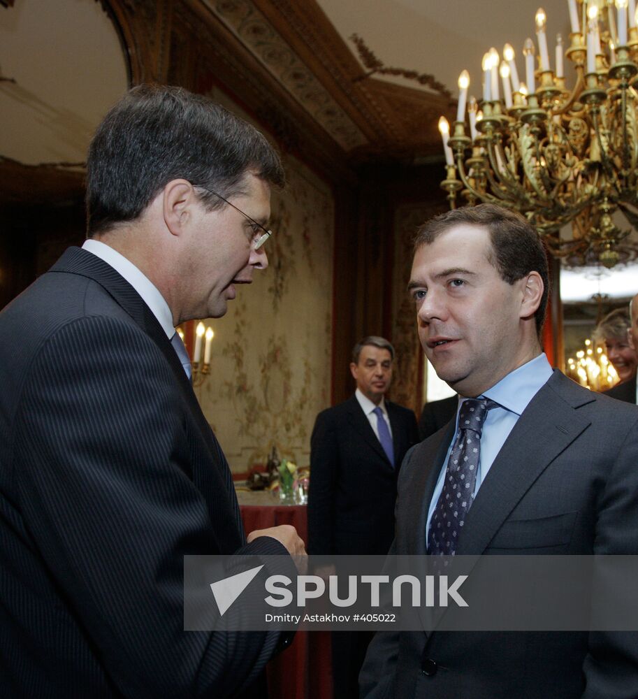 Russian President Dmitry Medvedev's visit to Netherlands. Day 2
