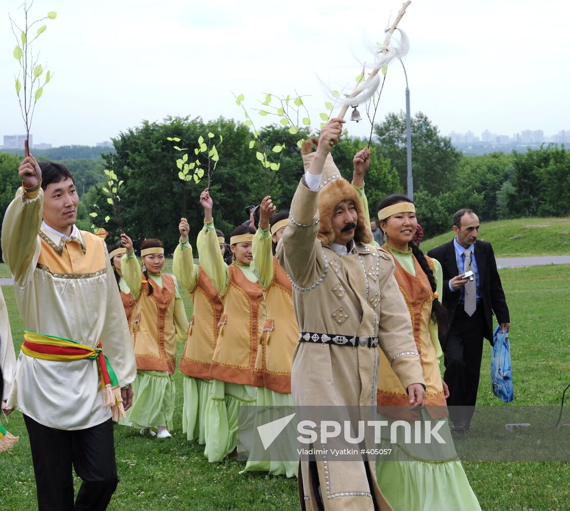 Yakut "Ysyakh" festival in Moscow