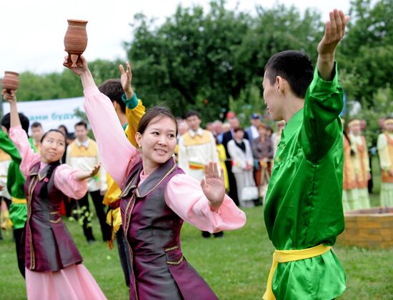 Yakut "Ysyakh" festival in Moscow