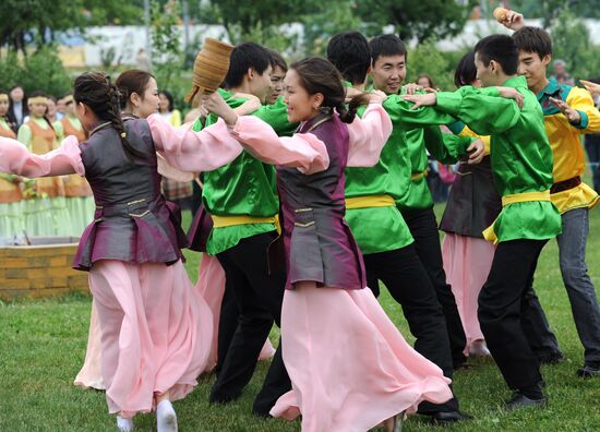 Yakut "Ysyakh" festival in Moscow