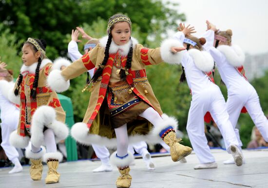 Yakut "Ysyakh" festival in Moscow