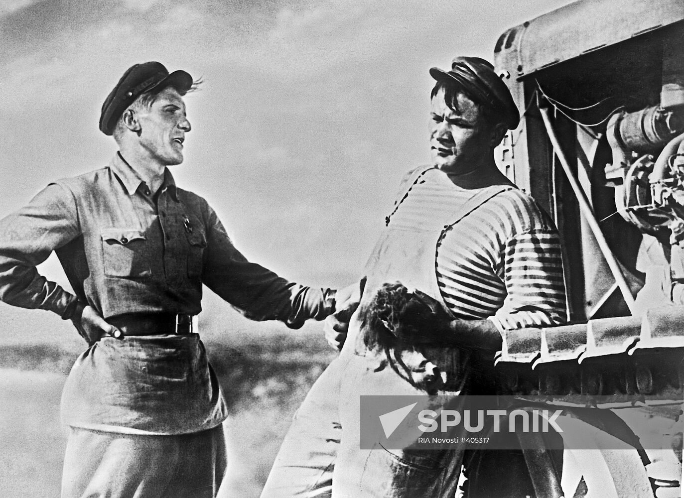 Still from the film "The Tractor Drivers"