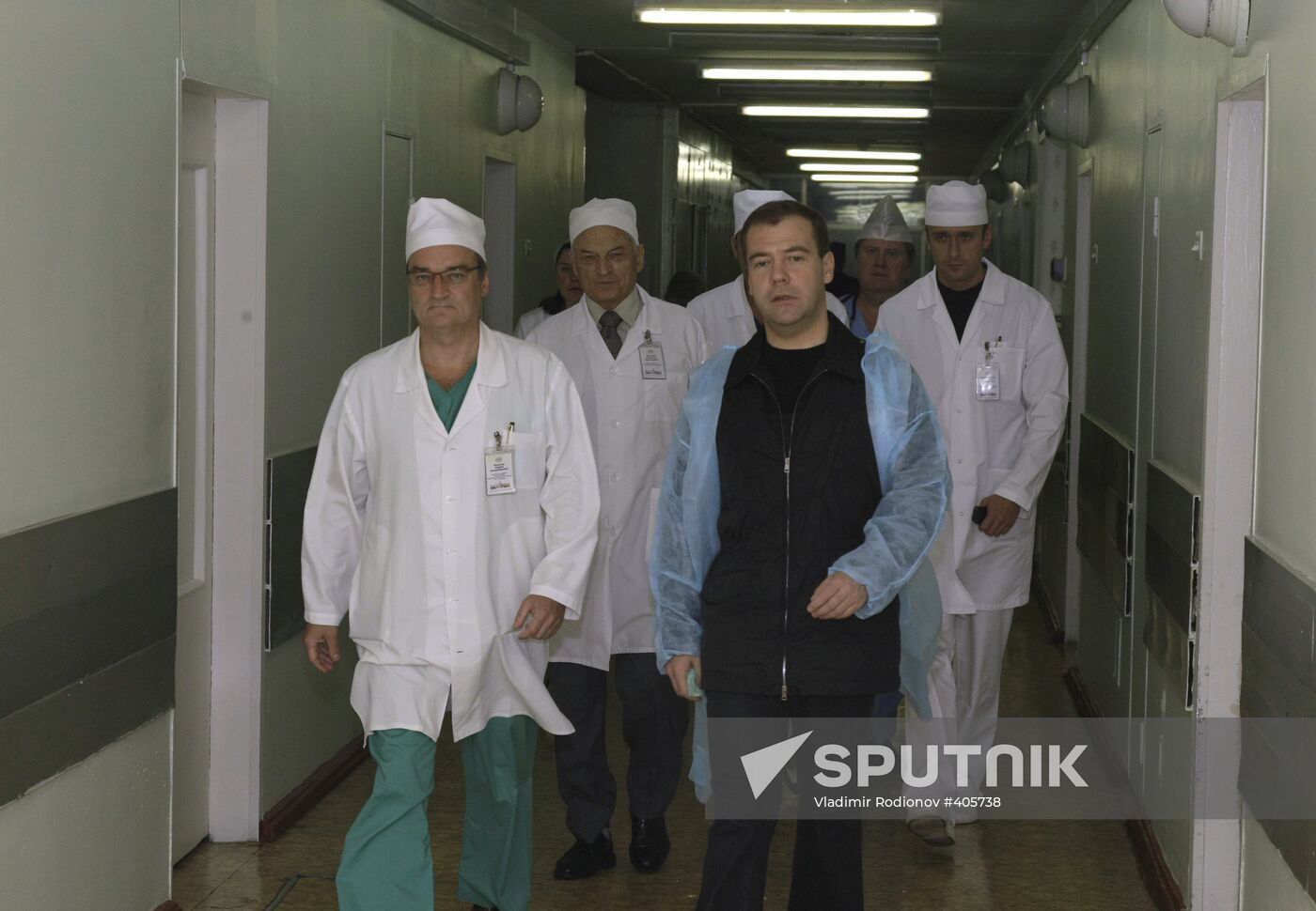 Dmitry Medvedev visiting wounded Yunus-Bek Yevkurov