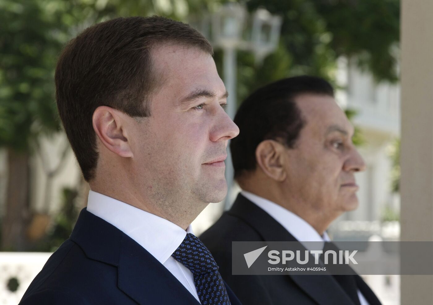 Russian President Dmitry Medvedev visits Egypt