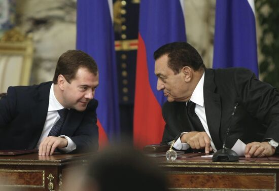 Dmitry Medvedev's official visit to Egypt