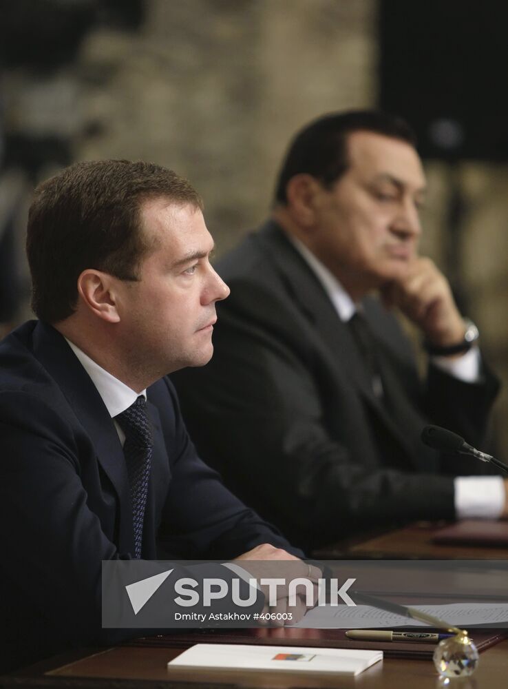 Dmitry Medvedev's official visit to Egypt