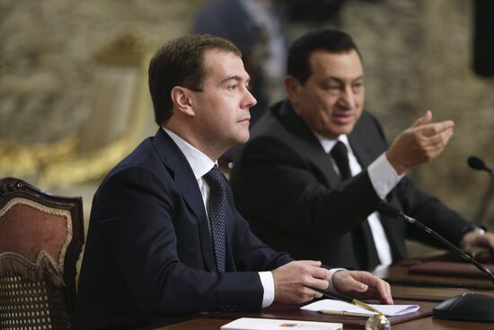 Dmitry Medvedev's official visit to Egypt