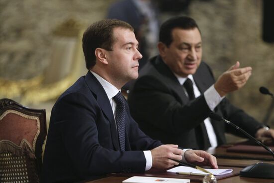 Dmitry Medvedev's official visit to Egypt